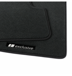 Dywaniki welurowe linia Exclusive do Dodge Grand Caravan 2008-2011 & Chrysler Town & Country 2008-2011 2R - Czarne Exclusive