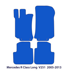 Dywaniki welurowe linia Exclusive do Mercedes R-Class - 2005-2017 - V251 - Czarne Exclusive
