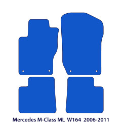 Dywaniki welurowe linia Exclusive do Mercedes M-Class ML - 2005-2011 - W164 - Czarne Exclusive