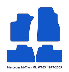 Dywaniki welurowe linia Exclusive do Mercedes M-Class ML - 1998-2005 - W163 - Czarne Exclusive