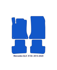 Dywaniki welurowe linia Exclusive do Mercedes GLA - 2013-2020 - X156 - Czarne Exclusive