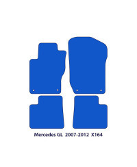 Dywaniki welurowe linia Exclusive do Mercedes GL - 2006-2012 - X164 - Czarne Exclusive