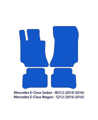 Dywaniki welurowe linia Exclusive do Mercedes E-Class - 2009-2016 - W212 & S212 - Czarne Exclusive