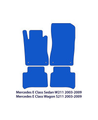 Dywaniki welurowe linia Exclusive do Mercedes E-Class - 2002-2009 - W211 & S211 - Czarne Exclusive