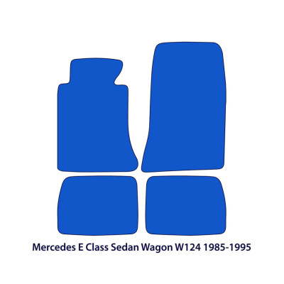Dywaniki welurowe linia Exclusive do Mercedes E-Class - 1984-1996 - W124 - Czarne Exclusive