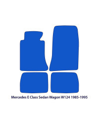 Dywaniki welurowe linia Exclusive do Mercedes E-Class - 1984-1996 - W124 - Czarne Exclusive