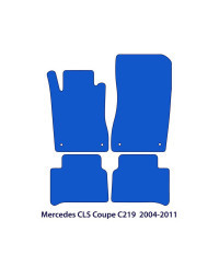 Dywaniki welurowe linia Exclusive do Mercedes CLS - 2004-2010 - C219 - Czarne Exclusive