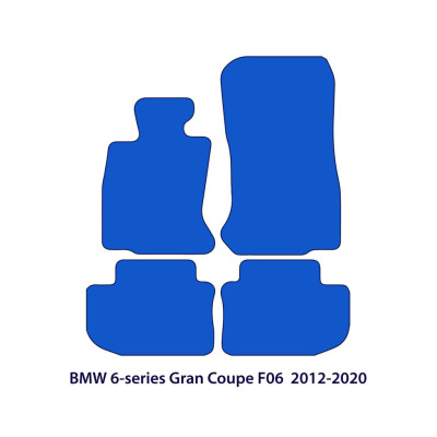 Dywaniki welurowe linia Exclusive do BMW Serii 6 Gran Coupé 2012-2018 - F06 - Czarne Exclusive