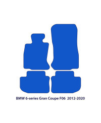 Dywaniki welurowe linia Exclusive do BMW Serii 6 Gran Coupé 2012-2018 - F06 - Czarne Exclusive