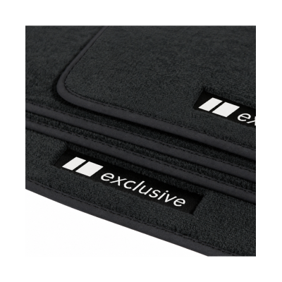 Dywaniki welurowe linia Exclusive do BMW Serii 6 Cabrio 2004-2011 - E64 - Czarne Exclusive