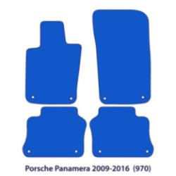 Dywaniki welurowe do Porsche Panamera 2009-2017 - 970 - Czarne