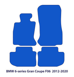 Dywaniki welurowe linia Exclusive do BMW Serii 6 Gran Coupé 2012-2018 - F06 - Czarne Exclusive