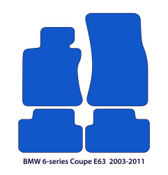 Dywaniki welurowe linia Exclusive do BMW Serii 6 Coupé 2003-2011 - E63 - Czarne Exclusive