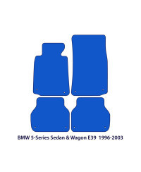 Dywaniki welurowe linia Exclusive do BMW Serii 5 - 1995-2004 - E39 - Czarne Exclusive