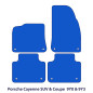 Dywaniki welurowe linia Exclusive do Porsche Cayenne SUV & Coupe 2017-2026 - 9Y0 & 9Y3 - Czarne