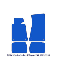 Dywaniki welurowe linia Exclusive do BMW Serii 5 - 1988-1996 - E34 - Czarne Exclusive