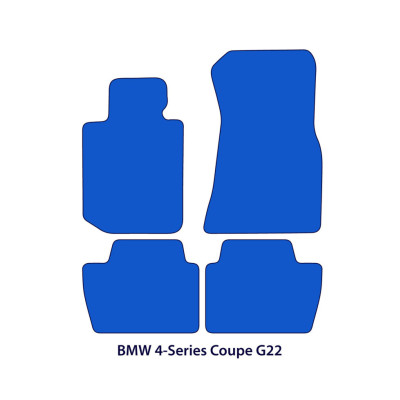 Dywaniki welurowe linia Exclusive do BMW Serii 4 Coupé 2020-2026 - G22, G82 - Czarne Exclusive