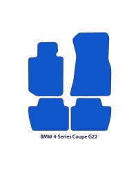 Dywaniki welurowe linia Exclusive do BMW Serii 4 Coupé 2020-2026 - G22, G82 - Czarne Exclusive
