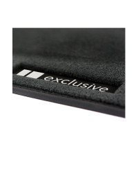 Dywaniki welurowe linia Exclusive do BMW Serii 4 Cabrio 2013-2020 - F33, F83 - Czarne Exclusive