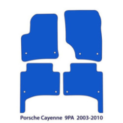Dywaniki welurowe do Porsche Cayenne 2002-2010 - 9PA - Czarne