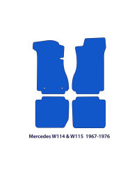 Dywaniki welurowe linia Exclusive do Mercedes W114 & W115 - 1967-1976 - Czarne Exclusive