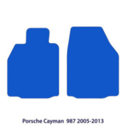 Dywaniki welurowe do Porsche Cayman 2005-2013 Bez systemu nagłośnienia Bose - 987 - Czarne