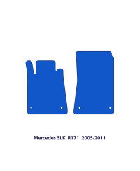 Dywaniki welurowe linia Exclusive do Mercedes SLK 2004-2011 - R171 - Czarne Exclusive