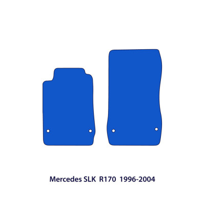 Dywaniki welurowe linia Exclusive do Mercedes SLK 1996-2004 - R170 - Czarne Exclusive