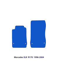 Dywaniki welurowe linia Exclusive do Mercedes SLK 1996-2004 - R170 - Czarne Exclusive