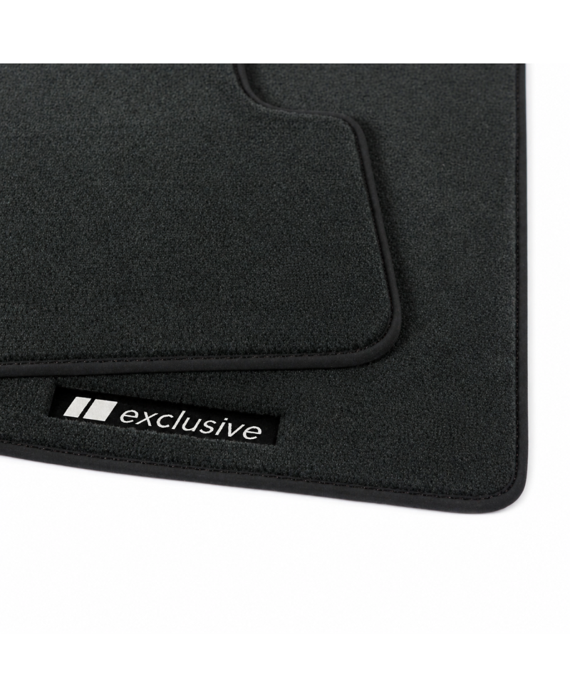 Dywaniki welurowe linia Exclusive do Mercedes SL 2001-2011 - R230 - Czarne Exclusive