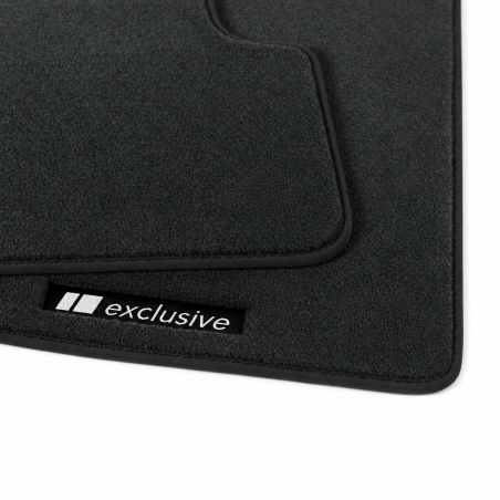 Dywaniki welurowe linia Exclusive do Mercedes SL 2001-2011 - R230 - Czarne Exclusive