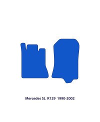 Dywaniki welurowe linia Exclusive do Mercedes SL 1989-2001 - R129 - Czarne Exclusive