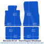 Dywaniki welurowe linia Exclusive do Mercedes S-Class 1979-1991 - W126 - Czarne Exclusive