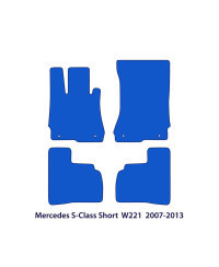 Dywaniki welurowe linia Exclusive do Mercedes S-Class krótki rozstaw osi 2005-2013 - W221 - Czarne Exclusive