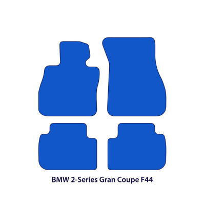 Dywaniki welurowe linia Exclusive do BMW Serii 2 Gran Coupé 2019-2026 - F44, F74 - Czarne Exclusive
