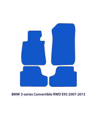 Dywaniki welurowe linia Exclusive do BMW Serii 3 Cabrio RWD 2007-2013 - E93 - Czarne Exclusive