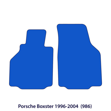 Dywaniki welurowe linia Exclusive do Porsche Boxster 1996-2004 - 986 - Czarne