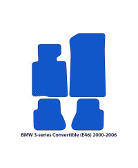 Dywaniki welurowe linia Exclusive do BMW Serii 3 Cabrio 2000-2007 - E46 - Czarne Exclusive