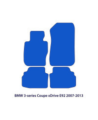 Dywaniki welurowe linia Exclusive do BMW Serii 3 Coupé 2006-2013 - xDrive E92 - Czarne Exclusive