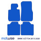 Dywaniki welurowe linia Exclusive do BMW Serii 3 Gran Turismo 2013-2020 - F34 - Czarne Exclusive