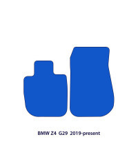 Dywaniki welurowe linia Exclusive do BMW Z4 - 2018-2026 - G29 - Czarne Exclusive