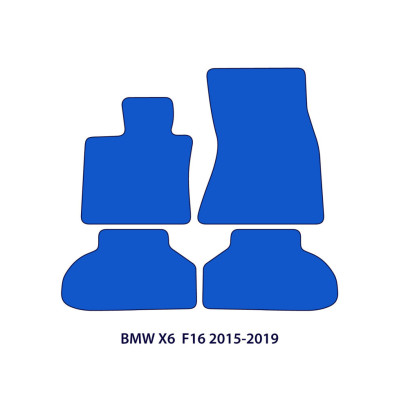 Dywaniki welurowe linia Exclusive do BMW X6 - 2014-2019 - F16 - Czarne Exclusive