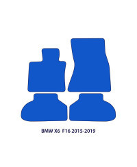 Dywaniki welurowe linia Exclusive do BMW X6 - 2014-2019 - F16 - Czarne Exclusive