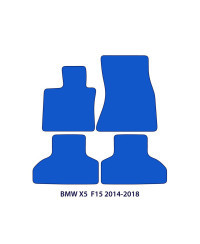 Dywaniki welurowe linia Exclusive do BMW X5 - 2013-2018 - F15 - Czarne Exclusive