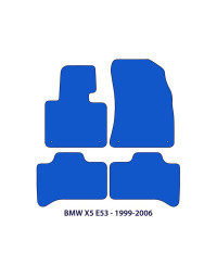 Dywaniki welurowe linia Exclusive do BMW X5 - 1999-2006 - E53 - Czarne Exclusive