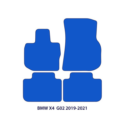 Dywaniki welurowe linia Exclusive do BMW X4 - 2018-2025 - G02 - Czarne Exclusive
