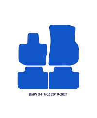 Dywaniki welurowe linia Exclusive do BMW X4 - 2018-2025 - G02 - Czarne Exclusive