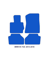 Dywaniki welurowe linia Exclusive do BMW X4 - 2014-2018 - F26 - Czarne Exclusive
