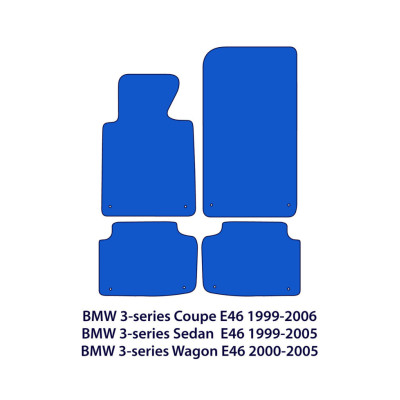 Dywaniki welurowe linia Exclusive do BMW X3 - 2003-2010 - E83 - Czarne Exclusive