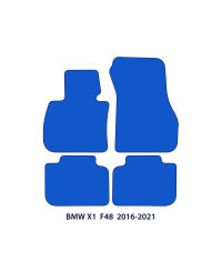 Dywaniki welurowe linia Exclusive do BMW X1 - 2014-2022 - F48 - Czarne Exclusive
